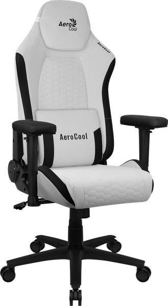 Fauteuil Gamer Aerocool Crown Leatherette (Blanc) 