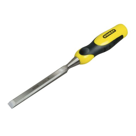 Ciseau à bois manche bi-matière 12 x 125mm longueur totale 310mm - STANLEY - 0-16-873