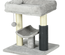 Arbre à chat griffoirs massant panier plateforme jeu boule gris