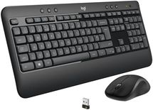 Kit Souris et Clavier sans fil Multimédia US International Gris foncé