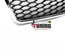 CALANDRE SPORT NOIRE ET CHROME LOOK RS4 AUDI A4 B7 2004-2008 (05582)
