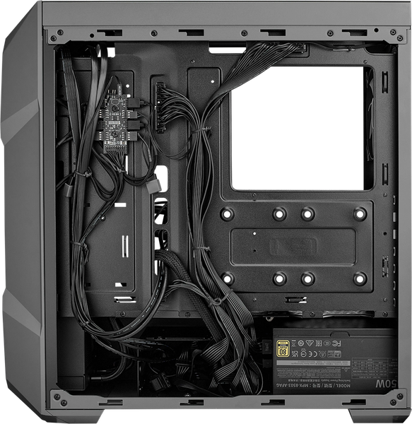 Boitier Moyen Tour ATX Cooler Master TD500 Max RGB avec panneau vitré (Gris) avec alimentation 850W