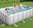 Piscine tubulaire Power Steel rectangulaire 4,12 x 2,01 x 1,22 m - Bestway
