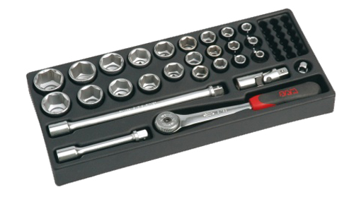 Module ABS 1/3 de 27 outils 1/2'' 6 pans - SAM OUTILLAGE - 75-SH1M