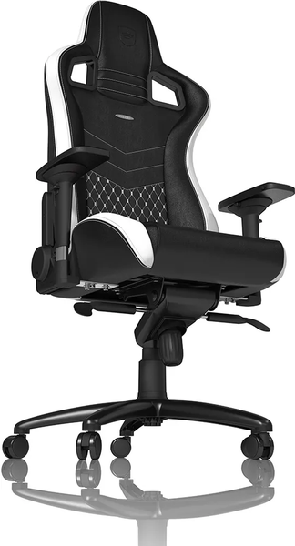 Fauteuil Gamer Noblechairs Epic en Cuir véritable (Noir/Blanc/Rouge)