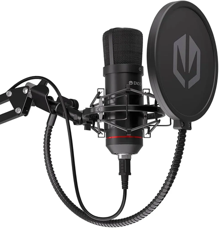 Microphone Endorfy Solum avec bras de montage (Noir)