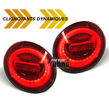 FEUX SPORT ROUGES TUBES CELIS A CLIGNOTANTS LED SEQUENCIELS VW NEW BEETLE PH1 1998-2005 (05420)