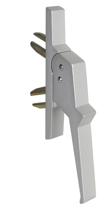 Poignée de crémone aluminium à 2 fourches fixation invisible - ARGENTA - 518102
