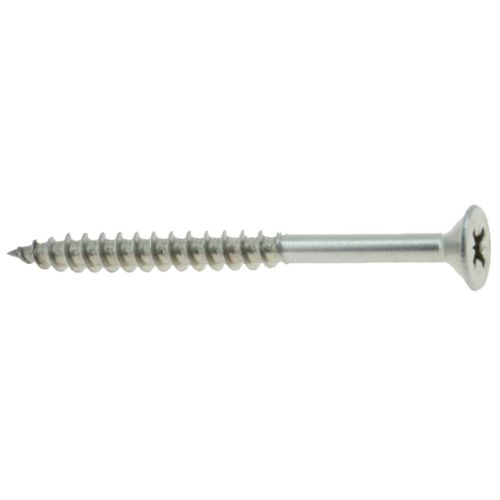 Vis à bois agglomérés tête fraisée Pozidriv inox A2 5X80 boîte de 50 - ULTIMA - 12550080