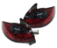 FEUX ROUGES NOIRS POUR PEUGEOT 206 et 206 + (00931)