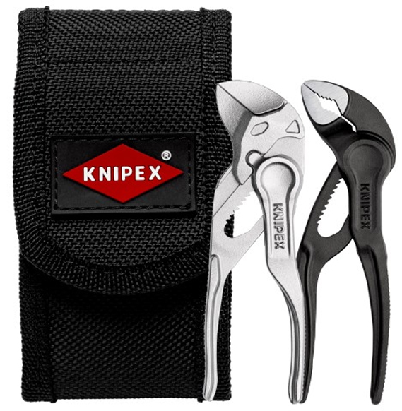 Jeu de 2 mini-pinces XS avec pochette ceinture - KNIPEX - 00 20 72 V04 XS