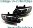 PHARES FEUX CELIS NOIRS ECLAIRAGE EN U BMW SERIE 3 E92 & E93 COUPE CABRIOLET PHASES 1 AU XENON (04761)