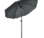 Parasol inclinable octogonal  Ø 1,8 x 2,09H m acier polyester gris