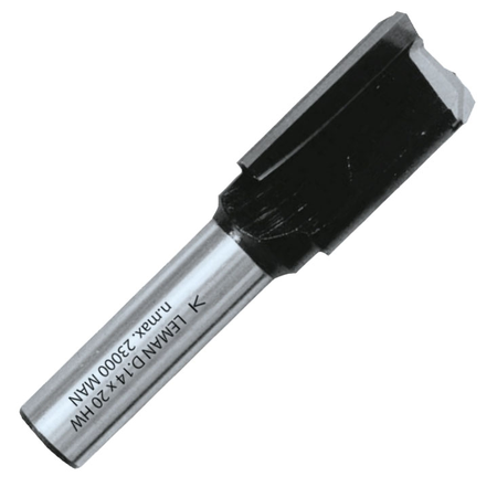 Mèche à rainer droite DEF.40.68 Q 8mm D 16mm - LEMAN - 408.716.00