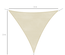 Voile d'ombrage triangulaire 3x3x3 m crème