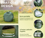Serre de jardin pop-up 4 portes zippées enroulables sac transport PVC vert
