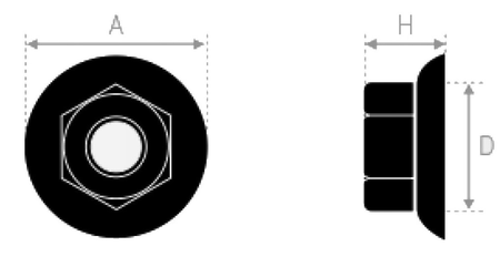Écrous à embase crantée acier zingué blanc classe 8.8 M14 boite de 50 - Ultima - AFB692314