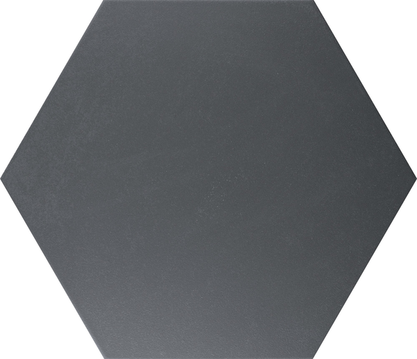 ALCHIMIA NERO - 26,6x23 CM - Carrelage hexagonal uni noir mate