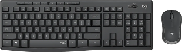 Pack 2en1 (Clavier/Souris) sans fil Logitech MK295 Slient (Noir)