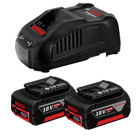 Pack 18V 2 batteries GBA 5Ah + chargeur GAL 1880 CV Professional - BOSCH - 1600A00B8J