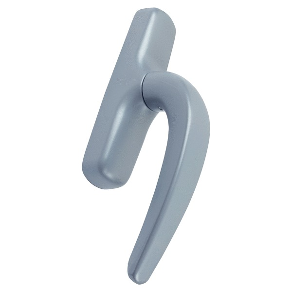 Poignée de crémone à 1 fourche Nefer argent - FAPIM - 0757B_G5