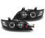 PHARES FEUX AVANTS NOIRS ANNEAUX LED FIBRE CCFL BMW Z3 PHASE 1 et 2 (00764)