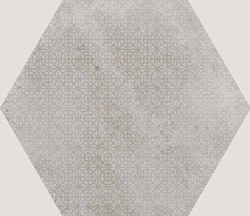URBAN HEXA MELANGE SILVER - Carrelage 29,2 x 25,4 cm Patchwork Hexagonal aspect béton Gris
