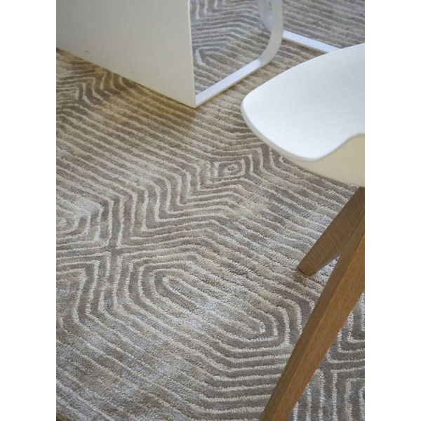 Tapis salon ROXBURGH tufté main en viscose