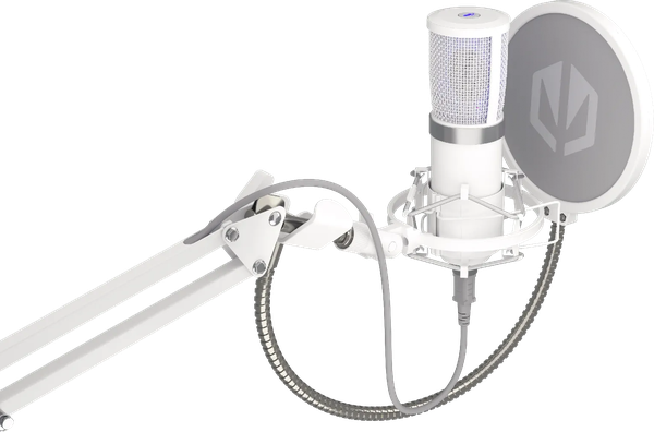 Microphone Endorfy Solum Streaming Onyx avec bras de montage (Blanc)