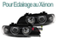 PHARES FEUX AVANTS NOIRS ANGEL EYES A LEDS BMW SERIE 5 E39 PHASE 1 AU XENON (10312)