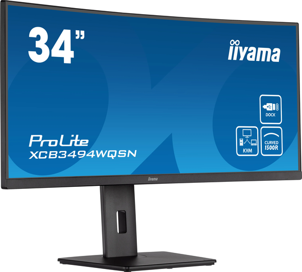 Ecran incurvé 34" Iiyama ProLite XCB3494WQSN-B5 UWQHD (Noir) 120Hz
