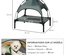 Lit pour chien chat sur pieds + parasol + sac de transport