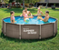 Piscine tubulaire Active Frame Pool ronde effet rotin 3,05 x 0,76 m - Summer Waves