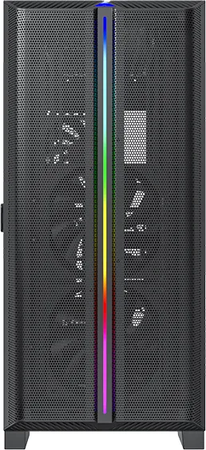 Boitier Moyen Tour ATX Montech Sky One Lite RGB avec panneau vitré (Noir)