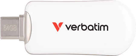Clé USB-C 3.2 Verbatim Plectra - 128Go (Blanc)