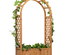 Jardinière avec treillis et arche bois sapin pré-huilé