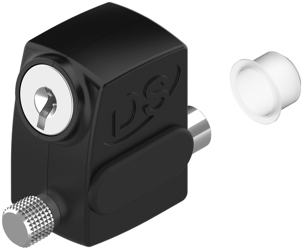 Arrêt de vantail S'HESTIA à clés identiques manuel noir RAL 9005 - LA CROISEE DS - DS2586-013