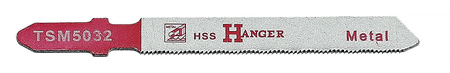 Pack de 5 lames de scie sauteuse TSM5032 pour métal 50mm - HANGER - 150203