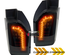 FEUX ROUGES NOIRS CELIS A LEDS DYNAMIQUES POUR VW T6 A HAYON / PORTE RABATTABLE (04898)