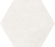 HEXATILE CEMENT - WHITE - Carrelage 17,5x20 cm hexagonal uni aspect ciment blanc