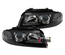 PHARES FEUX AVANTS NOIRS ORIGINE GLASSE LISSE AUDI A4 B5 PHASE 2  (13860)