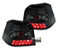 FEUX ARRIERES SPORT NOIRS A LED POUR VOLKSWAGEN GOLF 4 BERLINE (00914)