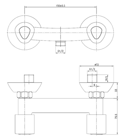 Mélangeur de douche Tempo - GARIS - R02-12026EC