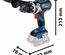Perceuse-visseuse à percussion 18V GSB 18V-110 C (sans batterie ni chargeur) + coffret L-Boxx - BOSCH - 06019G030A