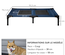 Lit pour chien chat XXL 92 x 76 x 18 cm bleu marine