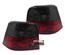 FEUX ARRIERES ROUGES NOIRS AVEC BANDES CELIS VOLKSWAGEN VW GOLF 4 BERLINE (12987)