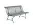 Banc de jardin en métal Louisiane Gris Lapilli - Fermob