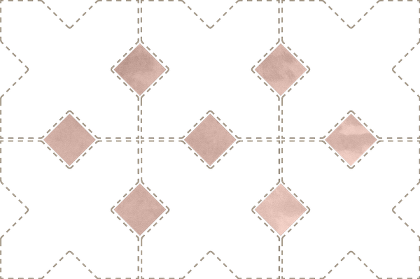 Taco KASBAH ORCHARD PINK - Cabochon ORCHARD PINK brillant 3,4x3,4 cm