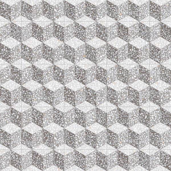 FARNESE CAVOUR CEMENTO 30 x 30 cm - Carrelage aspect carreaux de ciment fond terrazzo