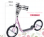 Trottinette patinette freestyle grandes roues et pegs rose
